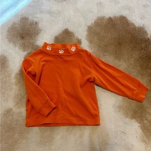 Clemson mock neck top